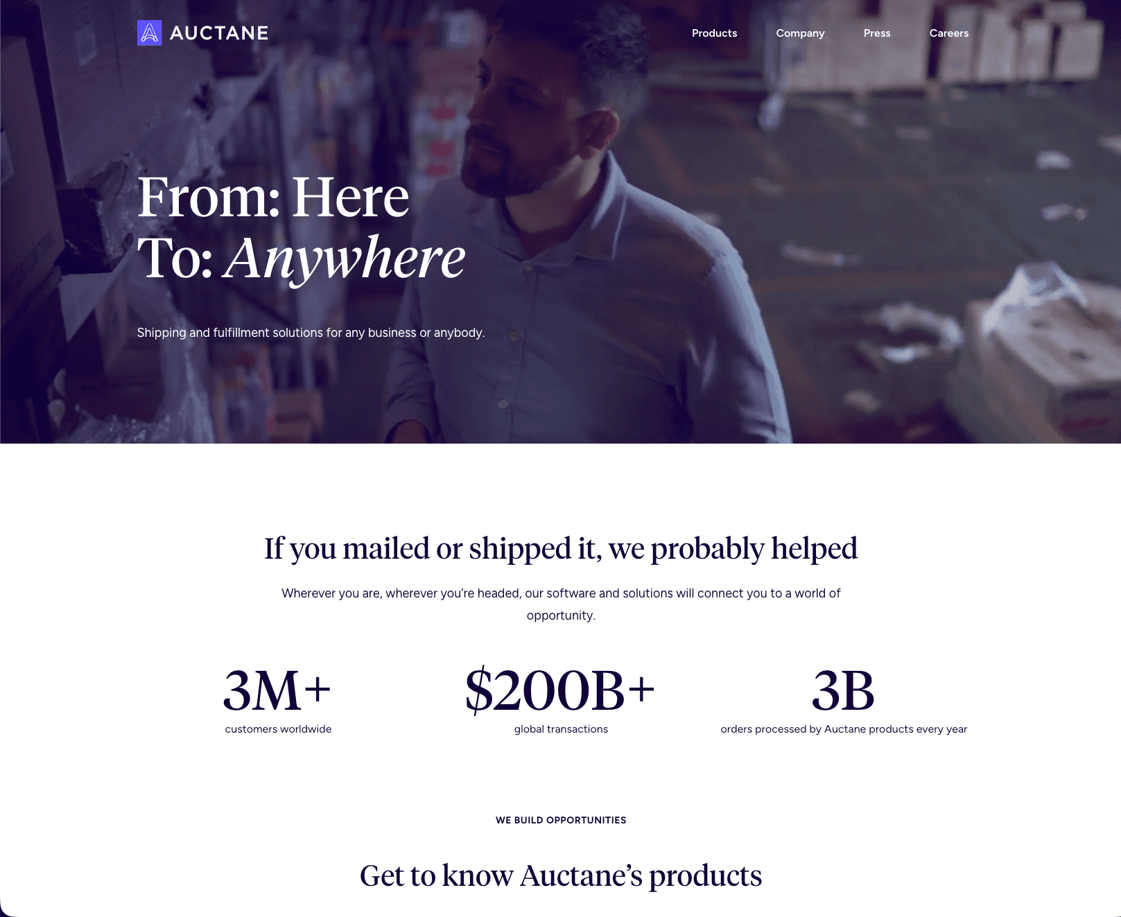 Auctane.com preview