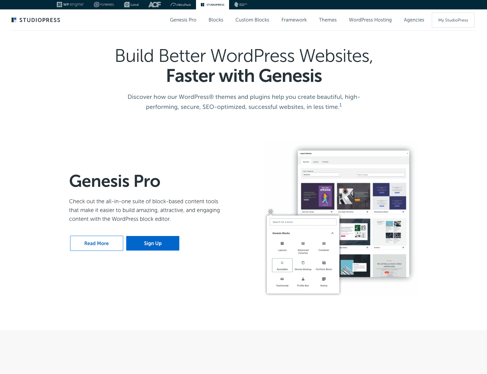 StudioPress preview