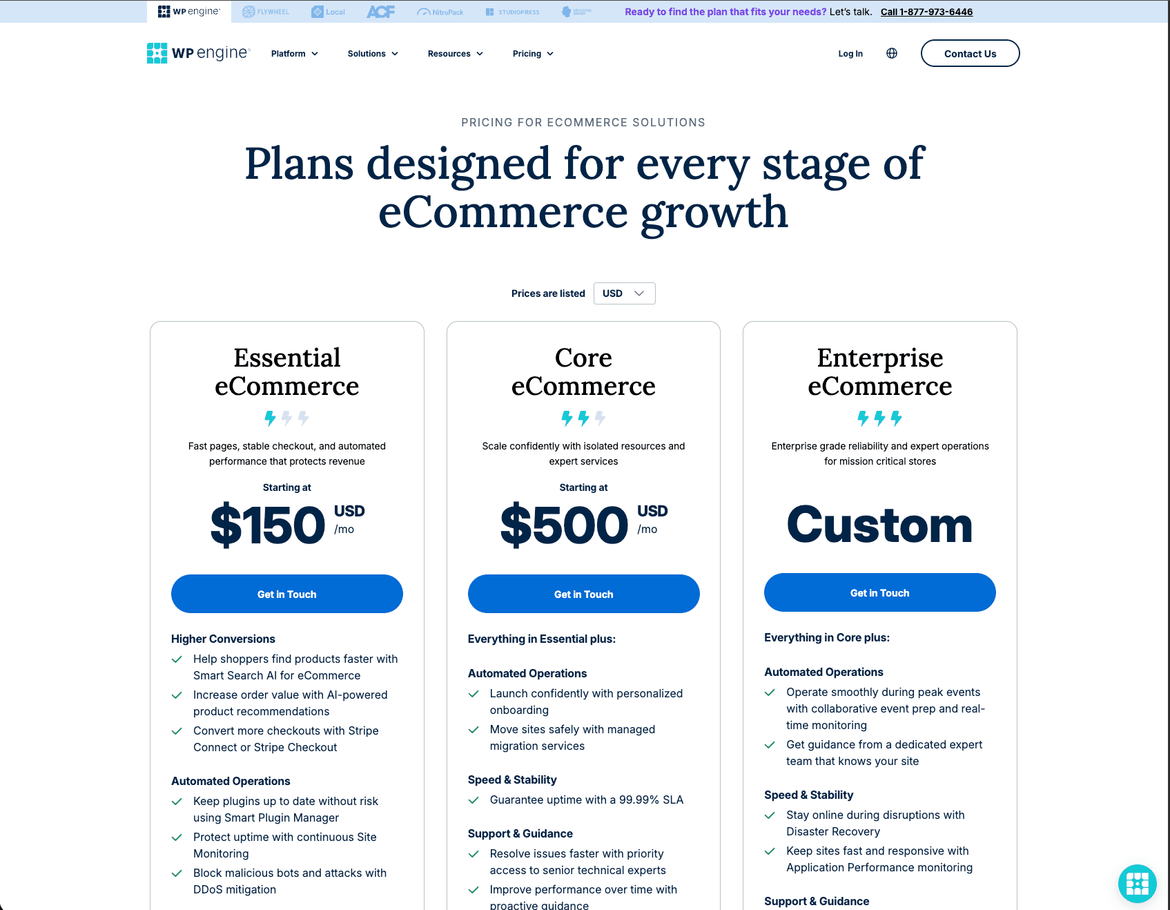 eCommerce Plans